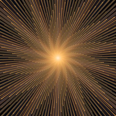 Fraktal Patlama Şablonu serisi. Çizim ve tasarım için kullanılan ince çizgi radyal deseninin oluşturulması.