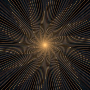 Fraktal Patlama Şablonu serisi. Çizim ve tasarım için kullanılan ince çizgi radyal deseninin oluşturulması.