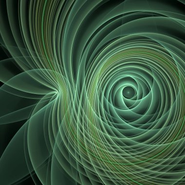 Dalga Fonksiyonu serisi. Popüler bilim, eğitim ve araştırma konularındaki girdap, bükülme ve etkileşim dalgalarının sanatsal soyutlanması.