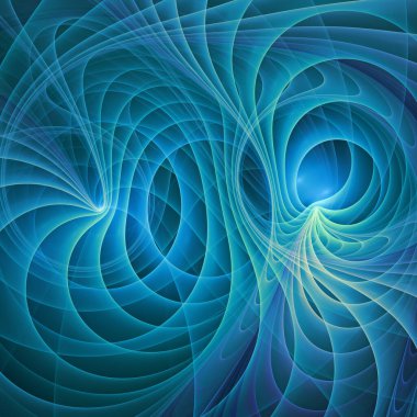 Frekans Hareketi serisi. Eðitim, araþtýrma ve modern bilim konularýndaki çalýþma frekans dalgalarýnýn sanatsal soyutlanmasý.