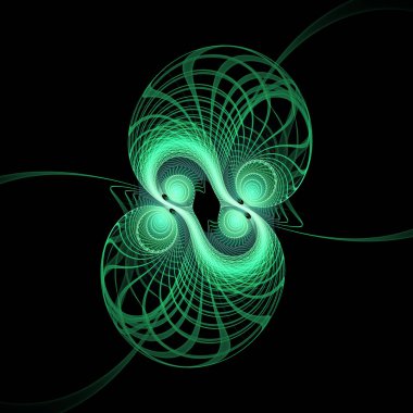 Dalga Fonksiyonu serisi. Popüler bilim, eğitim ve araştırma konularında girdap, bükme ve etkileşim dalgalarından oluşan bir tasarım..