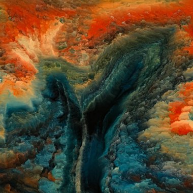 Renklerin Özgünlüğü serisi. Yaratıcılık, hayal gücü, sanat ve tasarım konularındaki dinamik renkli dokuların bileşimi. İnsan bağlantıları koptuğunda, renklerin ve dokuların sesleri gelişir..