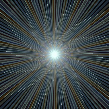 Fraktal Patlama Şablonu serisi. Çizim ve tasarım için kullanılan ince çizgi radyal deseninin oluşturulması.