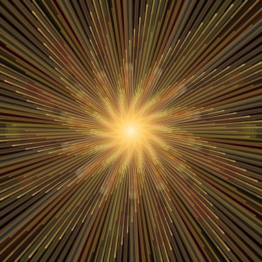 Fraktal Patlama Şablonu serisi. Çizim ve tasarım için kullanılan ince çizgi radyal deseninin oluşturulması.