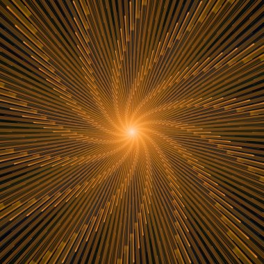 Fraktal Patlama Şablonu serisi. Çizim ve tasarım için kullanılan ince çizgi radyal deseninin oluşturulması.