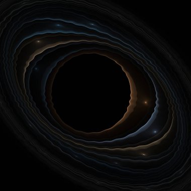Bilimsel illüstrasyon ve grafik tasarım için yüksek çözünürlüklü alev fraktal yörüngeleri.