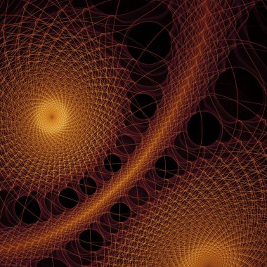 Uzay türbülans serisi. Popüler bilim, eğitim ve araştırma konularındaki girdap, bükme ve etkileşim dalgalarından oluşan soyut bir arka plan.