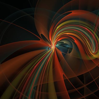 Kuantum Dinamik serisi. Modern bilim ve araştırma konularında dalga titreşimleri ve dinamik yayılma şablonundan oluşan tasarım.