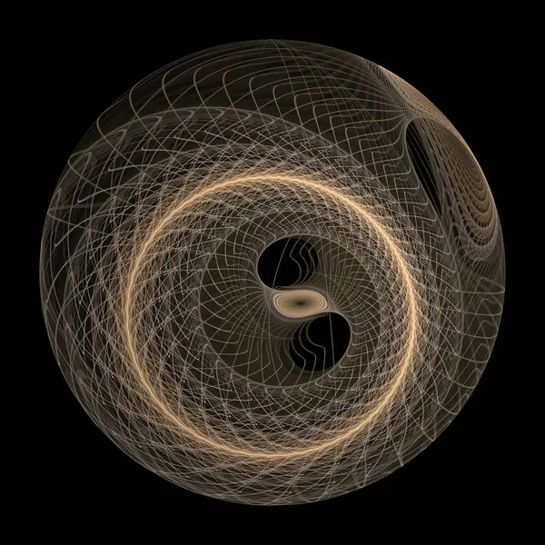 stock image Frequency Motion series. Image of swirling, twisting, interacting wave pattern on the subject of popular science, education and research.