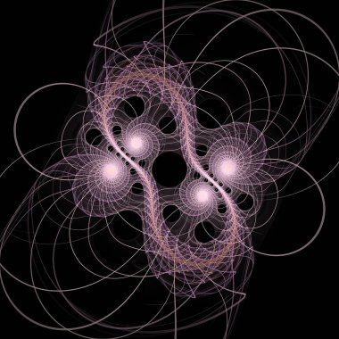 Dalga Fonksiyonu serisi. Eğitim, araştırma ve modern bilim konularında dalgalanan frekans dalgalarının arkaplan tasarımı.