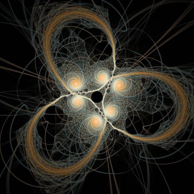 Frekans Hareketi serisi. Modern bilim ve araştırma konularındaki dalga titreşimleri ve dinamik yayılma şablonundan oluşan soyut tasarım.