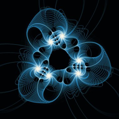 Dalga Fonksiyonu serisi. Modern bilim ve araştırma konularında dalgalanan frekans dalgalarının arkaplan tasarımı.