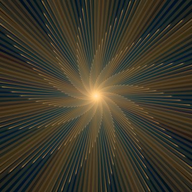 Fraktal Patlama Şablonu serisi. Çizim ve tasarım için kullanılan ince çizgi radyal deseninin oluşturulması.