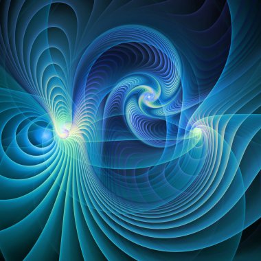 Frekans Hareketi serisi. Modern bilim ve araştırma konularında dalga titreşimleri ve dinamik yayılma şablonu.