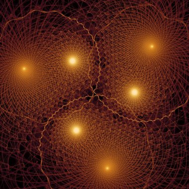 Frekans Hareketi serisi. Modern bilim ve araştırma konularında dalgalanan frekans dalgalarının yaratıcı düzenlenmesi.