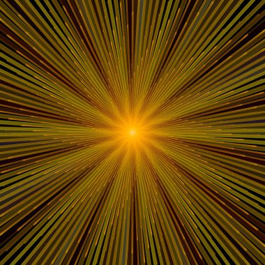 Fraktal Patlama Şablonu serisi. Çizim ve tasarım için kullanılan ince çizgi radyal deseninin oluşturulması.