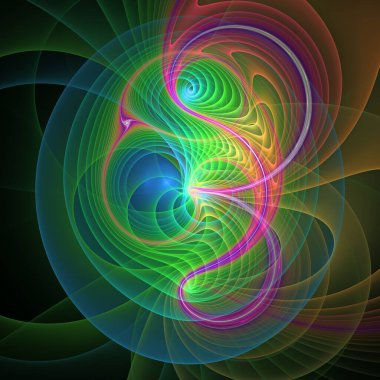 Frekans Hareketi serisi. eğitim, araştırma ve modern bilim konularında dalga titreşimleri ve dinamik yayılma örüntüsü.