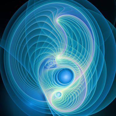 Frekans Hareketi serisi. eğitim, araştırma ve modern bilim konularında dalga titreşimleri ve dinamik yayılma örüntüsü.