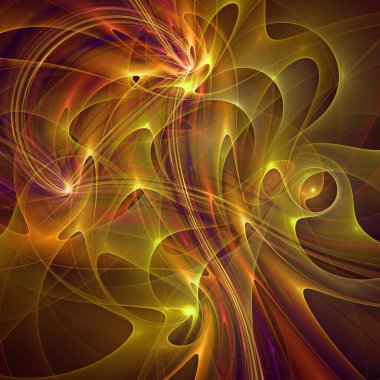 Uzay türbülans serisi. Eğitim, araştırma ve modern bilim konularında dalga titreşimleri ve dinamik yayılma örüntüsünün arkaplan bileşimi.