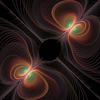 Dalga Fonksiyonu serisi. Modern bilim ve araştırma konularında dalgalanan frekans dalgalarının arkaplan bileşimi.