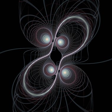 Uzay türbülans serisi. Modern bilim ve araştırma konularında dalga titreşimlerinin ve dinamik yayılma örüntülerinin düzenlenmesi.