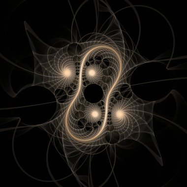 Frequency Motion series. Backdrop composed of swirling, twisting, interacting wave pattern on the subject of modern science and research. clipart