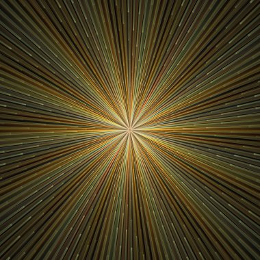 Fraktal Patlama Şablonu serisi. Çizim ve tasarım için kullanılan ince çizgi radyal deseninin oluşturulması.