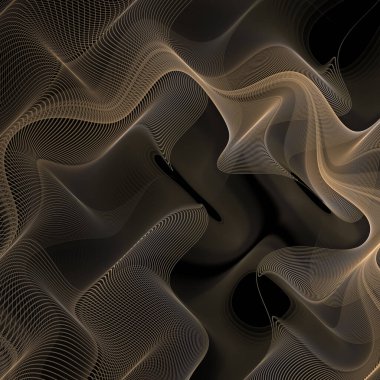 Dalga Fonksiyonu serisi. Modern bilim ve araştırma konularında dalgalanan frekans dalgalarının arkaplan tasarımı.