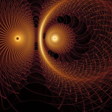 Dalga Fonksiyonu serisi. Popüler bilim, eğitim ve araştırma konularında dalgalanan frekans dalgalarının arkaplan tasarımı.