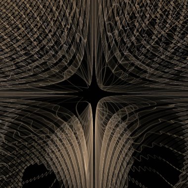 Wave Function series. Artistic abstraction of pattern of oscillating frequency waves on the subject of popular science, education and research. clipart