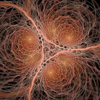 Kuantum Dinamik serisi. Modern bilim ve araştırma konularında dalgalanan frekans dalgalarının arkaplanı.