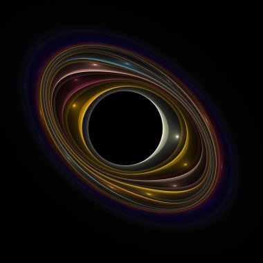 Bilimsel illüstrasyon ve grafik tasarım için yüksek çözünürlüklü alev fraktal yörüngeleri.