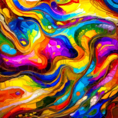 Color Dreams serisi. Kalın tonlar ve ince gölgeler, ışığın, gölgenin ve rengin etkileşimini keşfetmek için örülmüş..