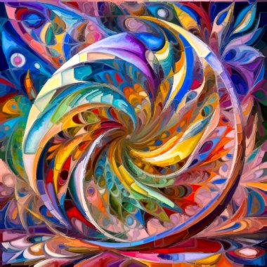 Shape Dreams serisi. Akışkan çizgiler ve geometrik şekiller, sanattaki dinamik akışkanlığı ve yaratıcılığı keşfetmek.