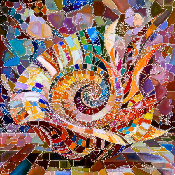 Серия игр Division Dreams. Сегментированные формы и линии, замысловато окрашенные, чтобы подчеркнуть единство и разделение.