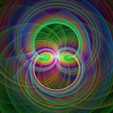 Frekans Hareketi serisi. Modern bilim ve araştırma konularında dalga titreşimleri ve dinamik yayılma şablonu.