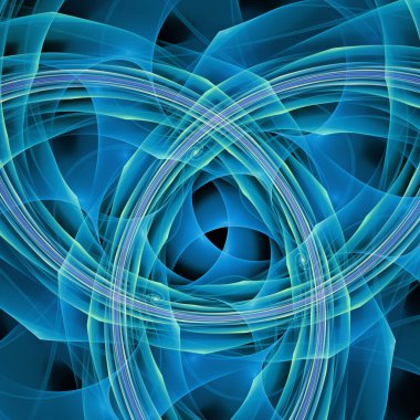 Uzay türbülans serisi. Modern bilim ve araştırma konularında dalga titreşimlerinin ve dinamik yayılma modelinin arka plan tasarımı.