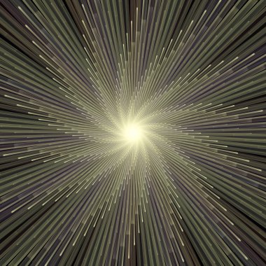 Fraktal Patlama Şablonu serisi. Çizim ve tasarım için kullanılan ince çizgi radyal deseninin oluşturulması.