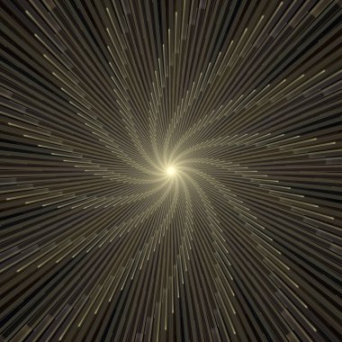 Fraktal Patlama Şablonu serisi. Çizim ve tasarım için kullanılan ince çizgi radyal deseninin oluşturulması.