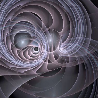 Uzay türbülans serisi. Popüler bilim, eğitim ve araştırma konularındaki girdap, bükülme ve etkileşim dalgalarından oluşan arkaplan.