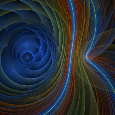 Dalga Fonksiyonu serisi. Modern bilim ve araştırma konularındaki girdap, bükülme ve etkileşim dalgaları..