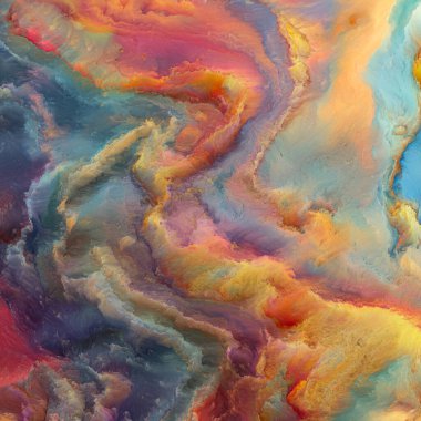 Renklerin Sesi serisi. Yaratıcılık, hayal gücü ve tasarım konularındaki dinamik renkli dokuların arka plan kompozisyonu. İnsan bağlantıları koptuğunda, dokuların sesleri gelişir..