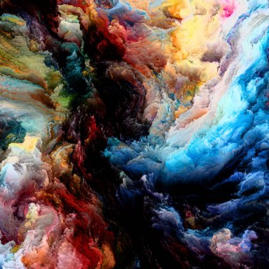 Dokunsal Dokular serisi. Sanat, yaratıcılık ve grafik tasarım konularındaki dinamik renkli dokuların arkaplan tasarımı. Sanalın dokuları aramızdaki uçurumlarda gerçek oluyor..