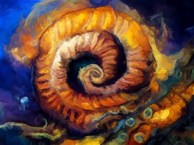 Organik Renkler serisi. Sanat, yaşam ve tasarım konularındaki organik formları, vuruşları ve renk boyalarını anımsatan şekiller..