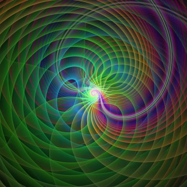 Frekans Hareketi serisi. Modern bilim ve araştırma konularında dalga titreşimleri ve dinamik yayılma şablonu.