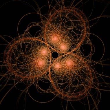 Kuantum Dinamik serisi. Modern bilim ve araştırma konularında dalga titreşimlerinin ve dinamik yayılma modelinin arka plan tasarımı.