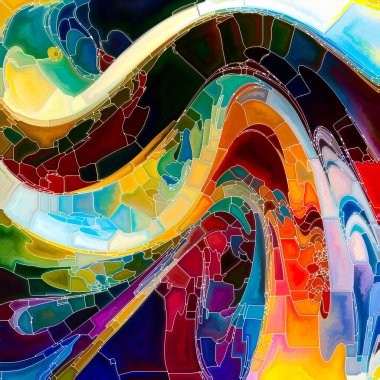 Color Dreams serisi. Canlı renkler ustaca harmanlanmış, rengin dönüştürücü özünü doğal, elle boyanmış bir şekilde yakalıyor..