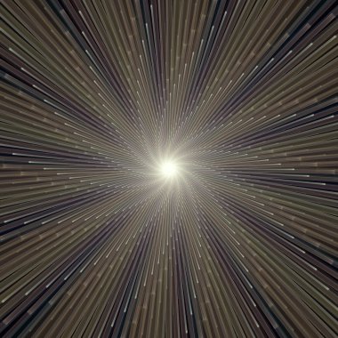 Fraktal Patlama Şablonu serisi. Çizim ve tasarım için kullanılan ince çizgi radyal deseninin oluşturulması.