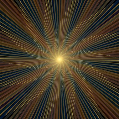 Fraktal Patlama Şablonu serisi. Çizim ve tasarım için kullanılan ince çizgi radyal deseninin oluşturulması.