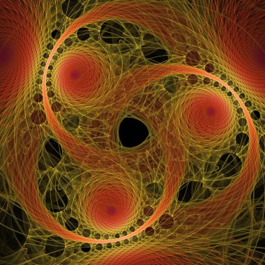 Uzay türbülans serisi. Popüler bilim, eğitim ve araştırma konularında dalgalanan frekans dalgalarının arkaplan bileşimi.